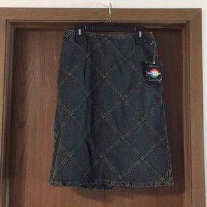 Newport News Jeanology Skirt Size 12